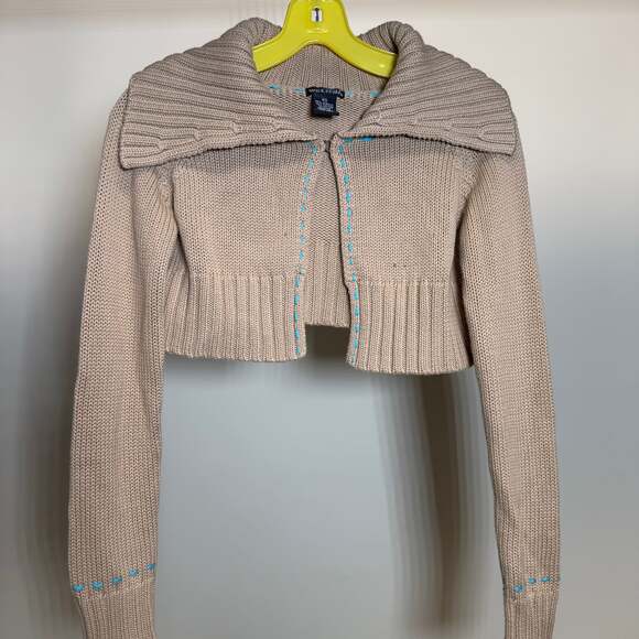 Wet Seal Sweaters - VTG Y2K Wet Seal Cropped Cardigan Sweater